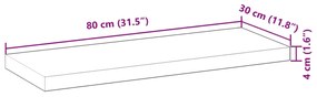 ΡΑΦΙ ΚΡΕΜΑΣΤΟ 80X30X4 ΕΚ. ΦΙΝΙΡΙΣΜΑ ΛΑΔΙΟΥ ΜΑΣΙΦ ΑΚΑΚΙΑ 3279611