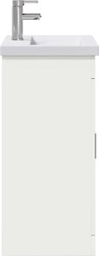 vidaXL Σετ Επίπλων Μπάνιου Λευκό 61 x 40 x 84,5 εκ Επεξεργασμένο Ξύλο