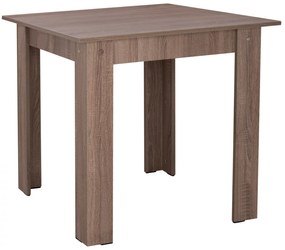 ΤΡΑΠΕΖΙ ΚΟΥΖΙΝΑΣ KELVIN SONAMA OAK TRUFFLE HM2427.05 80x80x77 εκ. - Μελαμίνη - HM2427.05