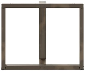 vidaXL Πόδια Τραπεζαρίας σε Σχήμα Τ, 2 τεμ. Μαύρο 100x35x(72-73) εκ. Ατσάλι
