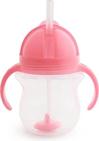 Ποτήρι Εκπαιδευτικό 207ml Με Καλαμάκι Munchkin Tip & Sip Pink