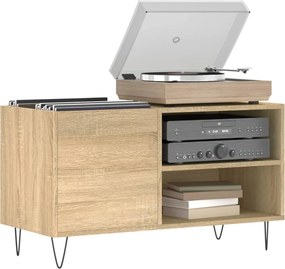 vidaXL Δισκοθήκη Sonoma Δρυς 85 x 38 x 48 εκ. από Επεξεργασμένο Ξύλο