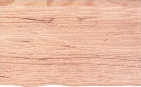 vidaXL Πάγκος Μπάνιου Αν. Καφέ 80x50x(2-6) εκ. Επεξεργ. Μασίφ Ξύλο