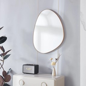 Καθρέφτης επιτοίχιος Nextdeco 80x60εκ πλαίσιο MDF φυσικό χρώμα