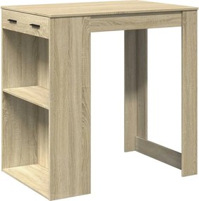 vidaXL Τραπέζι Μπαρ Sonoma Δρυς 102x70x103,5 εκ. Επεξεργ. Ξύλο
