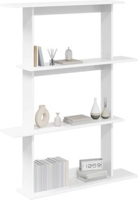vidaXL Ράφι Τοίχου Λευκό 100 x 20 x 126 εκ. Επεξεργασμένο Ξύλο