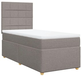 ΚΡΕΒΑΤΙ BOXSPRING ΜΕ ΣΤΡΩΜΑ TAUPE 80X200 ΕΚ. ΥΦΑΣΜΑΤΙΝΟ 3293411