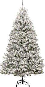 vidaXL Τεχνητό Χριστουγεννιάτικο Δέντρο Πράσινο και Λευκό 270 cm