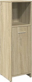 vidaXL Στήλη Μπάνιου Sonoma Δρυς 30 x 30 x 95 εκ. Επεξεργασμένο Ξύλο
