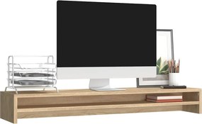 vidaXL Βάση Οθονών Sonoma Δρυς 100 x 24 x 13 εκ. από Επεξ. Ξύλο