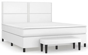 ΚΡΕΒΑΤΙ BOXSPRING ΜΕ ΣΤΡΩΜΑ ΛΕΥΚΟ 180X200 ΕΚ. ΣΥΝΘΕΤΙΚΟ ΔΕΡΜΑ 3137618