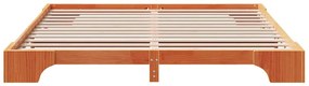 vidaXL Σκελετός Κρεβατιού Καφέ κεριού 207 x 207 x 17 εκ.