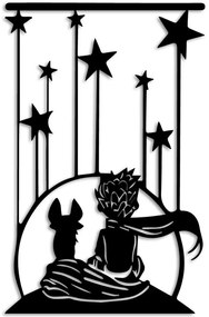 Διακοσμητικό Τοίχου The Little Prince 891TNL3328 43x60cm Black Wallity Μέταλλο