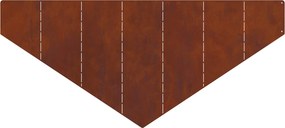 vidaXL Περίγραμμα γκαζόν 4 τμχ. 100 x 45 cm Ατσάλι Σκ rusty