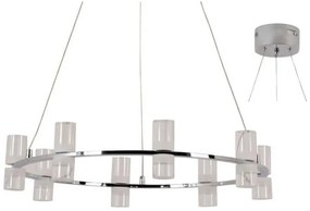 Φωτιστικό Οροφής JNDP32LED52CH Led2835 32W 3000Κ 2880lm D52XH131.5 Chrome Aca Decor Aluminium