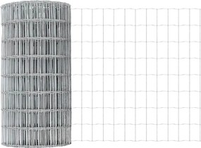 vidaXL Τεντώτο με στήριγμα Ασημί 0,6 x 10 μ Ατσάλι