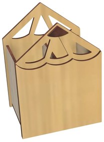 Intra απο ξύλο plywood 3mm-4mm πάχος - Μολυβοθήκη σε σχήμα μολυβιού Δίασταση 30x30 cm Intraeaxys-eo208v47