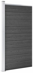 vidaXL Πάνελ Περίφραξης Μαύρο 95 x 186 εκ. από WPC