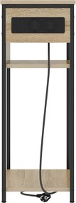 vidaXL Κομοδίνο Δρύς Sonoma 41 x 28 x 76 εκ. Επεξεργασμένο ξύλο