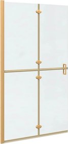 vidaXL Τοίχος Walk-In Ντους Χρυσό 110 x 6,5 x 190 εκ.