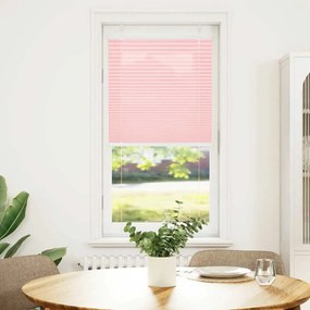 vidaXL Πλισέ Στόρι Ροζ 55x150 εκ. Πλάτος Υφάσματος 54,4 εκ. Πολυεστέρας
