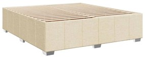 ΚΡΕΒΑΤΙ BOXSPRING ΜΕ ΣΤΡΩΜΑ ΚΡΕΜ 180X200 ΕΚ. ΥΦΑΣΜΑΤΙΝΟ 3289445