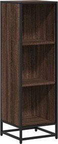 vidaXL Βιβλιοθήκη Καφέ Δρυς 33,5x33x107,5 εκ. από Επεξεργασμένο Ξύλο