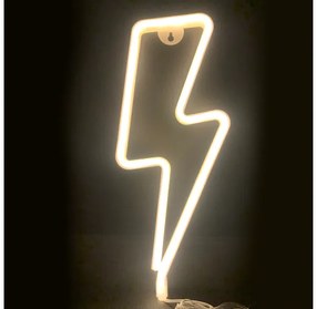 Διακοσμητικό Φωτιστικό 98 Neon Led Αστραπή Θερμό Λευκό F040013182 Aca-F040013182-Λευκό F040013182