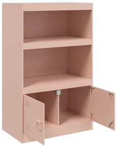 vidaXL Ντουλάπι Ροζ 67x39x107 εκ. από Ατσάλι