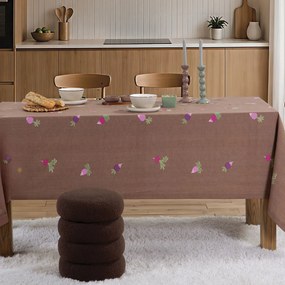 Αλέκιαστο Τραπεζομάντηλο (140x140) Nef-Nef Homeware Radish Brown