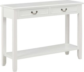 vidaXL Τραπέζι Κονσόλα Λευκό 110 x 35 x 80 εκ. Ξύλινο
