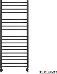 Thermo Bellavia Silk Black - Θερμαινομενη πετσετοκρεμάστρα - 50x120 cm