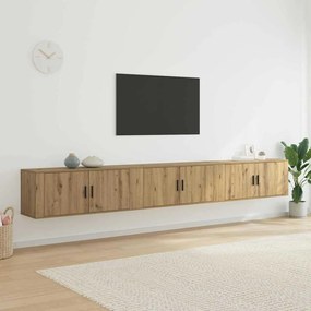 vidaXL Σετ Βαθμιδωτών Ντουλαπιών Τηλεόρασης 3 pcs Artisan Oak