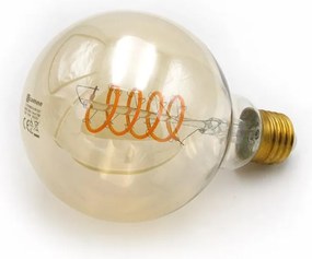 Adeleq Λάμπα LED Cog Spiral Globe Φ95mm Ε27 6W Ντιμαριζόμενο Μελί 1800Κ 13-2795960019