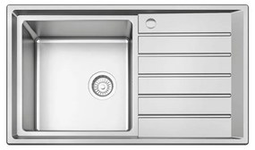 Karag BL 654 Νεροχύτης Κουζίνας Inox Σατινέ Ανοξείδωτο Ατσάλι 860 x 500 mm