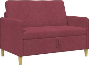 vidaXL Καναπές με Αποθήκευση Κόκκινο 122 x 78 x 87 εκ Πολυεστέρας
