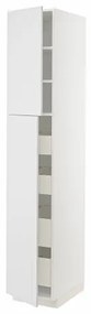 METOD/MAXIMERA ψηλό ντουλάπι με 2 πόρτες/4 συρτάρια, 40x60x220 cm 194.683.52
