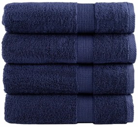 Πετσέτες Μπάνιου Premium SOLUND 4 Τεμ Μπλε 70x140εκ 600γρ/μ² 137261