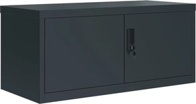 vidaXL Αρχειοθήκη Ανθρακί 90 x 40 x 180 εκ. Ατσάλινη