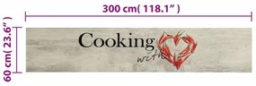 ΧΑΛΙ ΚΟΥΖΙΝΑΣ ΠΛΕΝΟΜΕΝΟ ΕΠΙΓΡ. COOKING ΓΚΡΙ 60X300 ΕΚ. ΒΕΛΟΥΔΟ 4005625