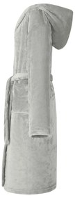 vidaXL Φόρμα Μπάνιου Με Κουκούλα Γκρι xl Φανέλα