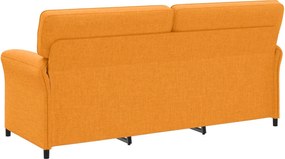 vidaXL Καναπές 100% πολυέστερ μεταλλικό πλαίσιο MDF, Κόντρα πλακέ