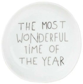 Μπωλ Διακοσμητικό The Most Wonderful Time Of The Year LBTRD0090622 Φ10,5x2cm White-Silver Raeder