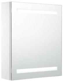 vidaXL Ντουλάπι Μπάνιου με Καθρέφτη και Φωτισμό LED 50 x 13,5 x 60 εκ.