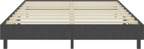 vidaXL Πλαίσιο Κρεβατιού Boxspring Γκρι 160 x 200 εκ. Υφασμάτινο