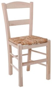 Καρέκλα Ψάθα Σύρος Ρ950,Ε1 41x45x88cm Natural Wood, Mat