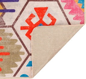 vidaXL Χαλί Πλενόμενο Αντιολισθητικό Πολύχρωμο 80 x 150 εκ.