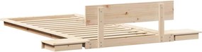 vidaXL Σκελετός Κρεβατιού Καφέ 80 x 200 cm ξύλο