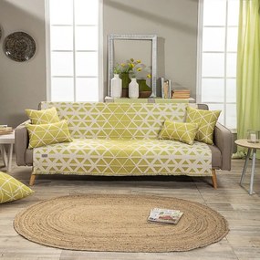 Ριχτάρι Manarola 08 Lime Teoran Πολυθρόνα 180x150cm Βαμβάκι-Πολυέστερ