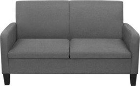 vidaXL Σετ Σαλονιού 2 Τεμαχίων Σκούρο Γκρι Υφασμάτινο